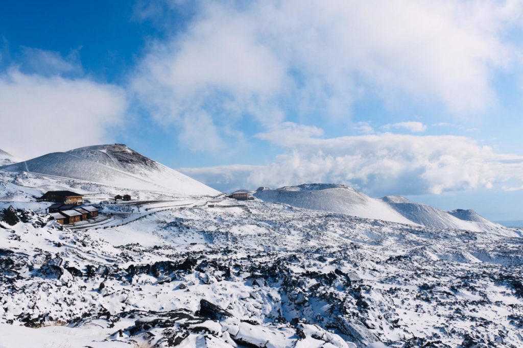 Neve sull'Etna